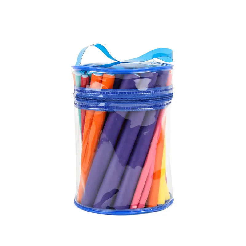 42pcs Flexible Hair Curling Rod Hair Curler Makers Soft Foam Bendy Twist Curls Flexi Rollers Styling Tools Hair Roller No Heat