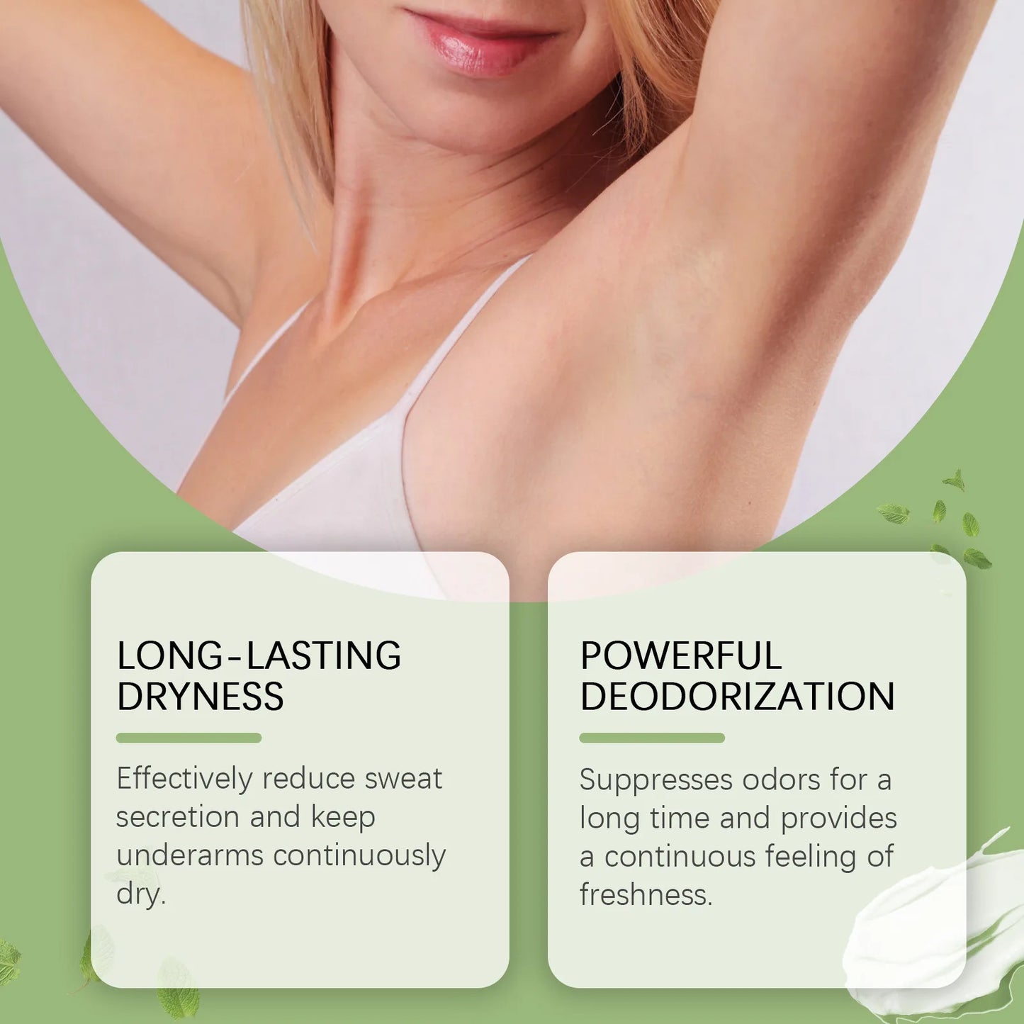 Effective Body Odor Removal Cream Sweat Eliminator Underarm Odor Treatment Bad Smell Antiperspirants Lasting Armpit Deodorizer