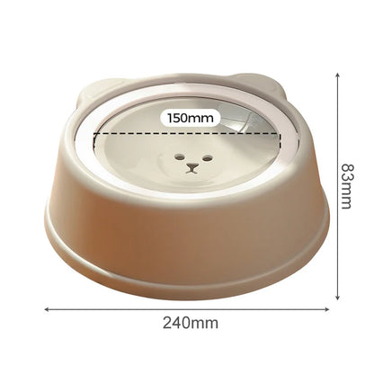 1000ml Anti-splash Dog Drinking Water Bowl Non-Wetting Mouth Floating Pet Bowl for Cats Dogs Puppy Drinking Water Dispenser