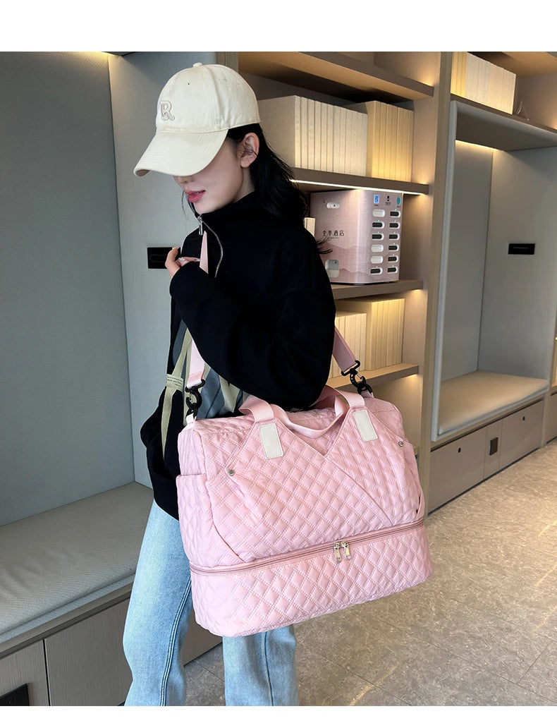 Large Capacity Travel Bags Luggage Organizer Bag Handbag Waterproof Portable Foldable Travel Clothes Storage Bag Shoulder Bags