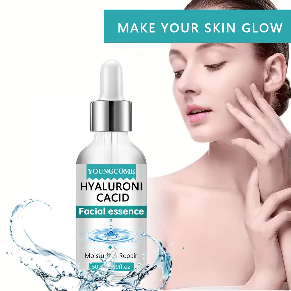 Hyaluronic acid facial serum, a natural moisturizing factor, can retain moisture for a long time,keep skin hydrated,elastic