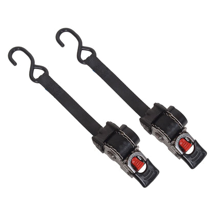 Single Hook / Double Hook Stainless Steel Auto Retractable Universal Easy To Carry Ratchet Tie Down Starp S-Hooks Trailer Towing