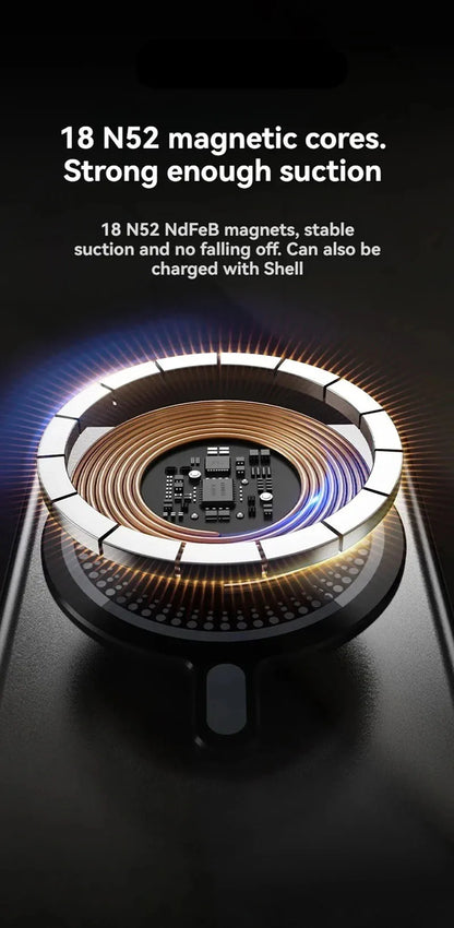 5000/10000mAh Thin Wireless Power Bank Potable Charging Mobile Powerbank Magnetic External Battery for iPhone Huawei Xiaomi 2025