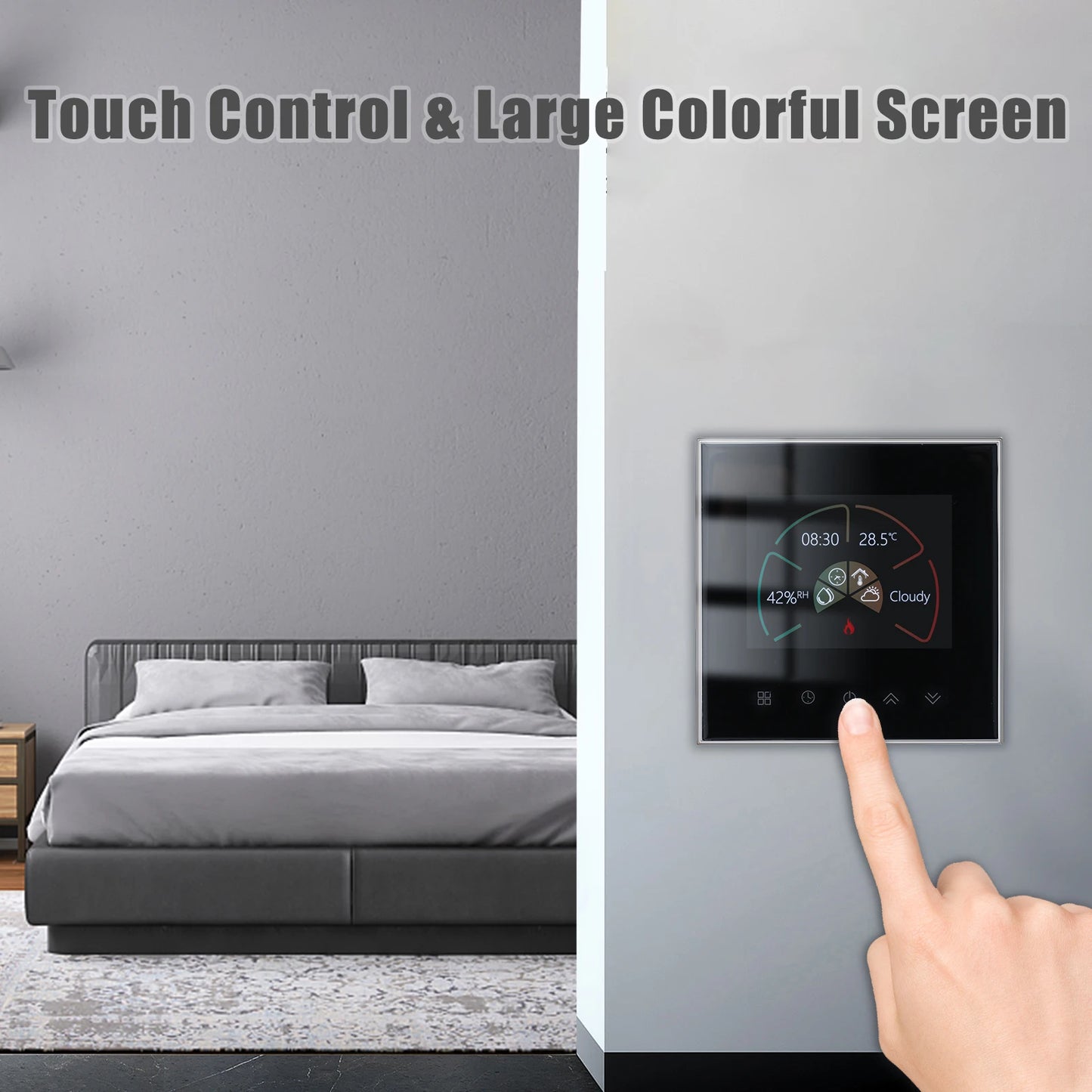 WiFi Smart Thermostat Temperature Controller Weekly Programmable Touch Control/ Mobile APP/ Voice Control for Alexa/ Home