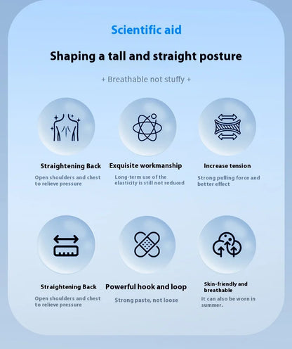 AIQUE Back Posture Corrector Lumbar Pad Waist Support Hunchback Spinal Orthopedic Straps Correct UNISEX Back Brace For Adult