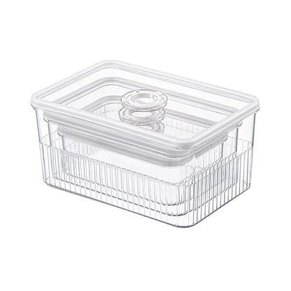 Transparent Fridge Organizer Food Storage Containers Fresh Vegetable Fruit Baskets Refrigerator Storage Box Kitchen Organizer