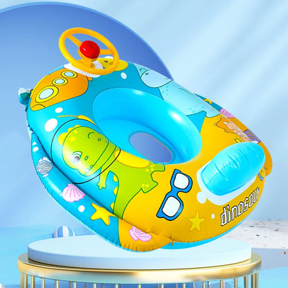 Environment PVC Children Swimming Rings Water Toys Beach Pool Baby Inflatable Swimming Circle with Steering Wheel Water Toys