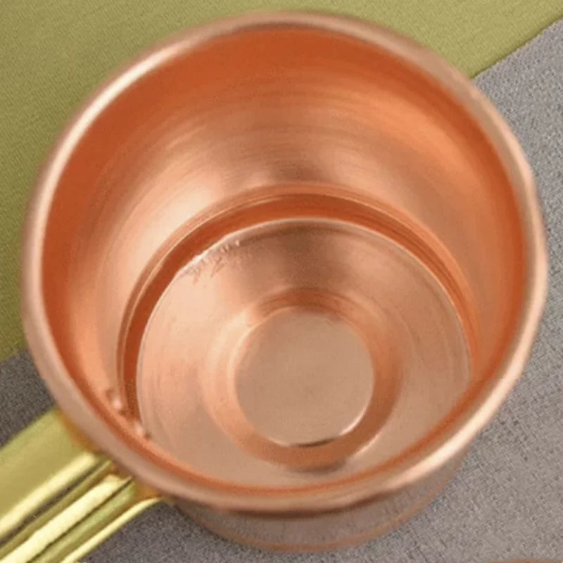 Handcrafted Beer Milk Mug Weave Handle Thickened Moscow Water Mule 360ML Breakfast Cup Drinkware Tableware Pure Copper 1 PCS