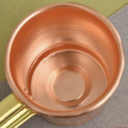 Handcrafted Beer Milk Mug Weave Handle Thickened Moscow Water Mule 360ML Breakfast Cup Drinkware Tableware Pure Copper 1 PCS