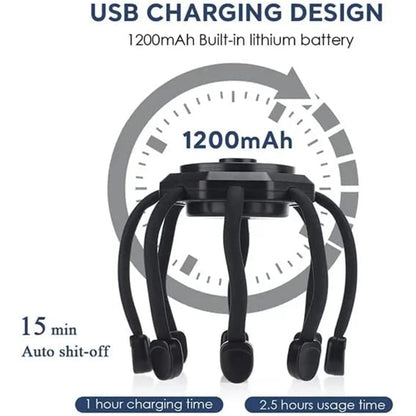 Electric Scalp Massager Cordless Portable Ultra Scalp Massager Deep Relaxation Tool for Deep Relaxation Stress Relief