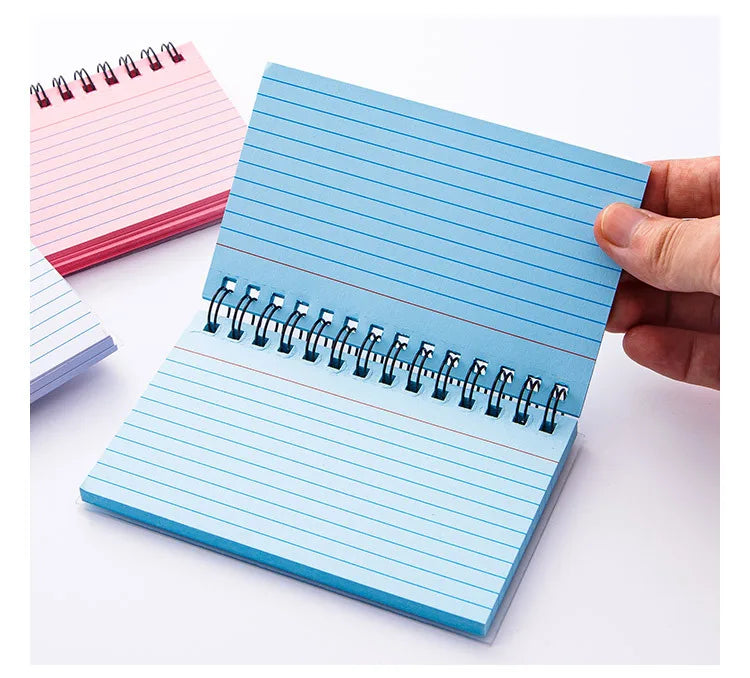 Simple Lined Spiral Notebook With Colorful Pages,Tearable Binding,Office Supplies Journal Diary Stationery Back To School