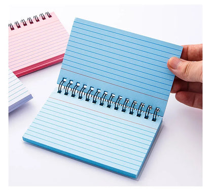Simple Lined Spiral Notebook With Colorful Pages,Tearable Binding,Office Supplies Journal Diary Stationery Back To School