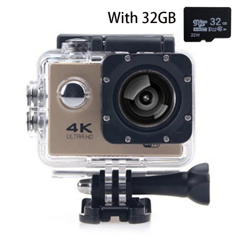 4k HD Mini Action Camera WiFi Remote Control Sport Camera Underwater Waterproof Video Recording Cameras Action Video Cameras