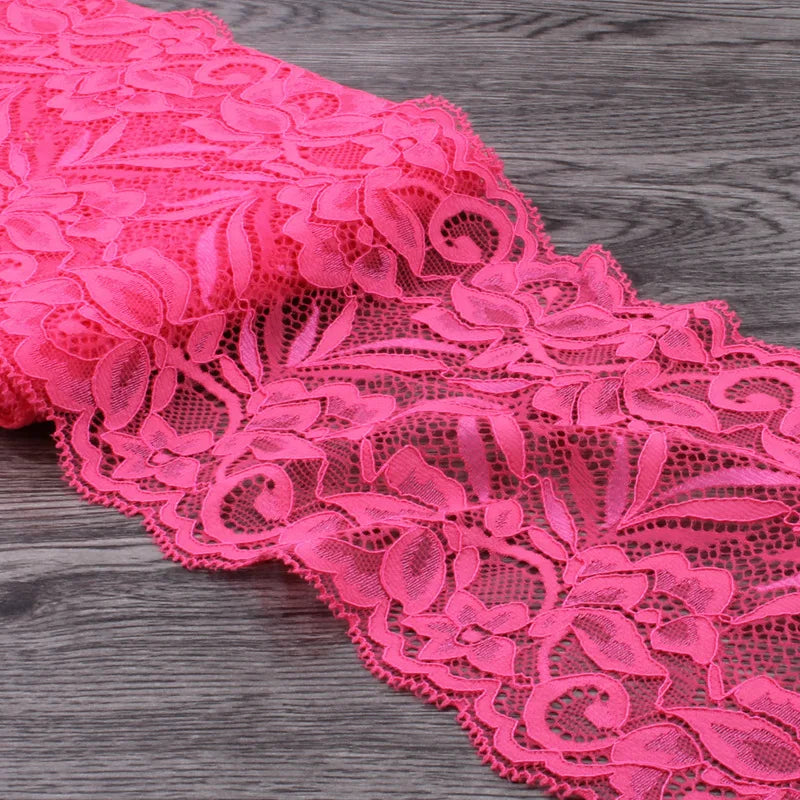 15cm Wide Lace Fabric Elastic Lace Ribbon 1meter DIY Apparel Sewing Handmade Crafts Lace Tape