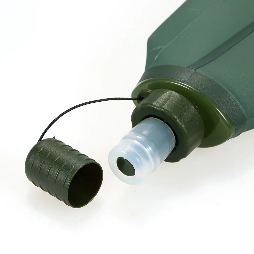 Water Bottle TPU Folding Soft Flask Sport Water Bottle Water Bag Collapsible Drink Water Bottle Water Bag Running Camping Hiking