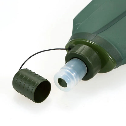 Water Bottle TPU Folding Soft Flask Sport Water Bottle Water Bag Collapsible Drink Water Bottle Water Bag Running Camping Hiking