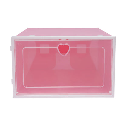 20Pcs Foldable Shoe Storage Boxes with Lids Transparent Stackable Containers Drawer Style PP Plastic Shoe Organizers
