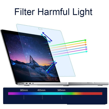 Newest Anti-blue Light Screen Protector Film for Macbook Pro 16 2023 2021 A2780 A2485 2019 A2141 Matte Anti-reflective Guard