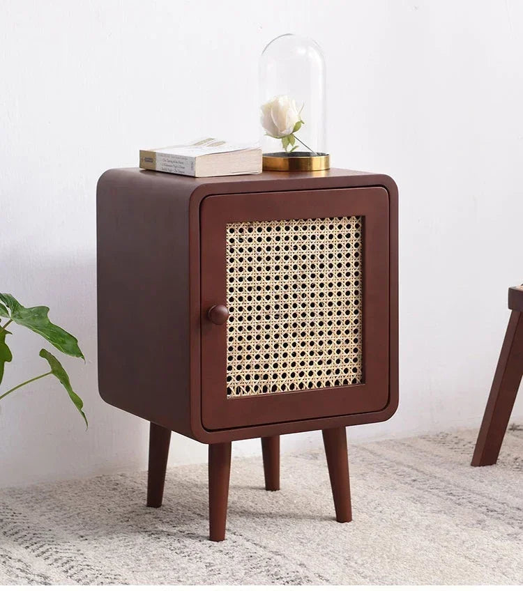 Bedroom Rattan Nightstands Modern Storage Box Organizers Small Space Nightstands Rustic Center Moveis Para Casa Room Decoration
