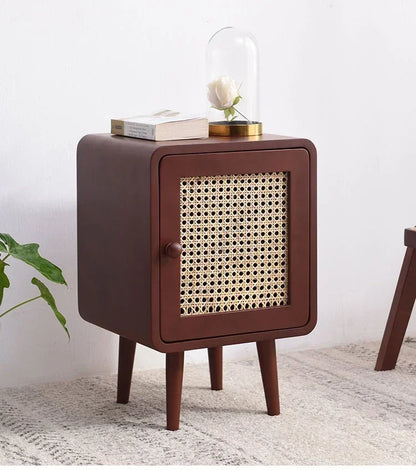 Bedroom Rattan Nightstands Modern Storage Box Organizers Small Space Nightstands Rustic Center Moveis Para Casa Room Decoration
