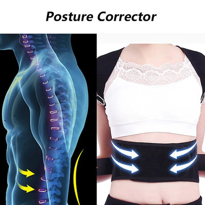 Male And Female Back Posture Corrector Shoulder Posture Corrector With Waist Support Used To Improve Posture ﻿
