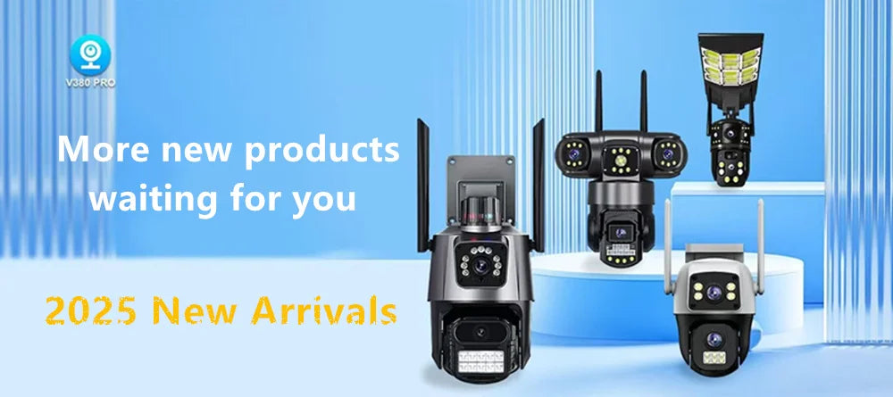 CCTV 3 Lens Video Surveillance Camera Wifi Network Camera 4G SIM Card Wireless 360 Monitor Outdoor Waterproof Security Cameras