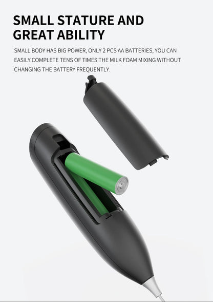 Electric Milk Frother Hand Blender Portable Mini Handheld Fast Foamer Coffee Cappuccino Whisk Mixer Food Blender with Stand