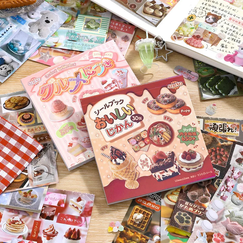 Mr. Paper, Japanese Cuisine Dessert Themed Stickers, Phone Cases, Scrapbooks, Notebooks, Diaries, Decorative Stationery Stickers