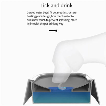 Dog Drinking Water Bowl Floating Non-Wetting Mouth Cat Bowl Without Spill Drinking Water Dispenser Plastic Anti-Over Dog Bowl