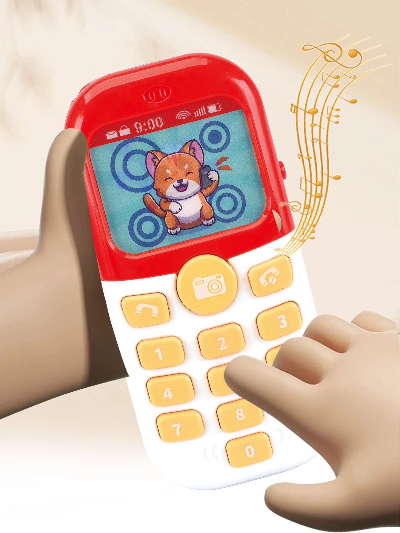 Smartphone Toys, Baby Phone with Music and Light Sound Interact Simulate Making Phone Calls, Gifts for Kids not Include Battery