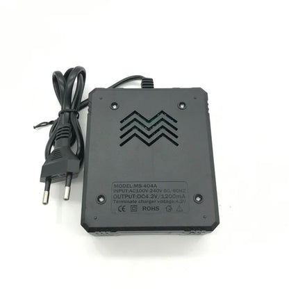 4 Chargers 4 Slot Wire Charger for 18650 Battery Charger Intelligent Fast Charging for 18650 Li-Ion Battery Flashlight Battery