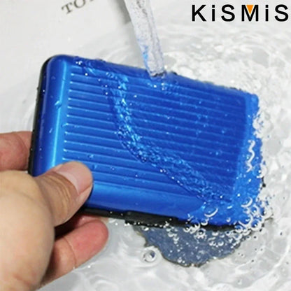 RFID Blocking Aluminum Card Case - Credit Card Protector, Business Card Holder, Metal ID Organizer Wallet, 6 Slots for Women,Men