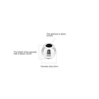 5pcsracelet DIY loose beads Thai silver laser beads silica gel beads 925 silver accessories accessories accessories accessories