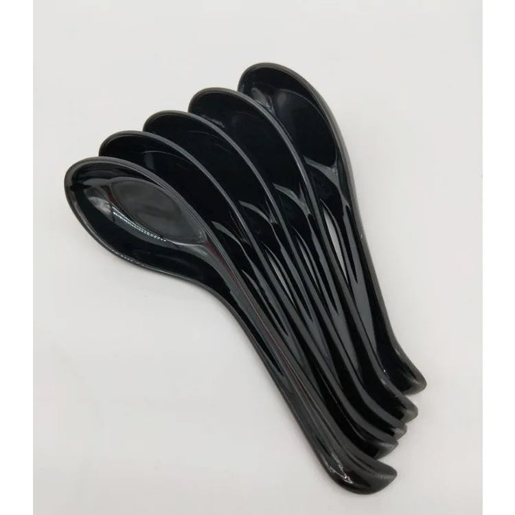 5pcs Soup Spoon Japanese rice Spoon Ramen wonton dumplings Japanese kitchen cutlery soup spoon  dinner spoon  serving spoon