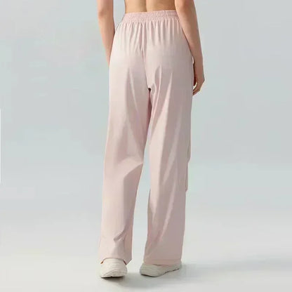 2025 Yoga Pants Women High-waisted Hip-lifting Dance Pants Flared Wide-leg Pants Sports Fitness Pants Summer