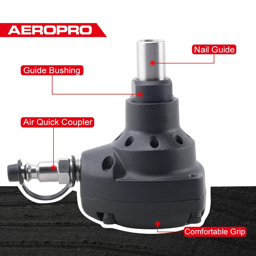 AEROPRO Air Palm Nailer Pneumatic Mini Palm Nailer Palm Hammer Ergonomic Lightweight Impact Nails For Wood Working Nail Gun