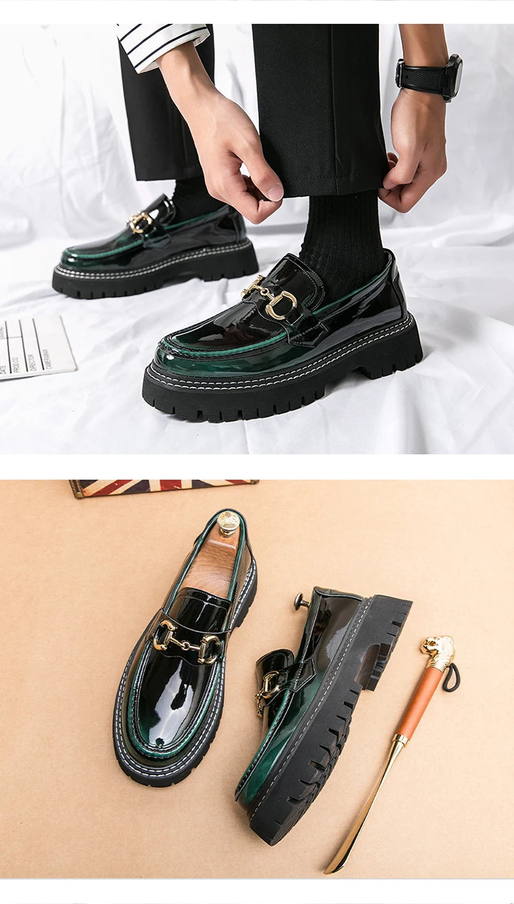 Men's Leather Shoes Casual Heightened Business Shoes Ultra-Light Comfortable Fashion Sports Heightening Leather Shoes KN-WJZ-336