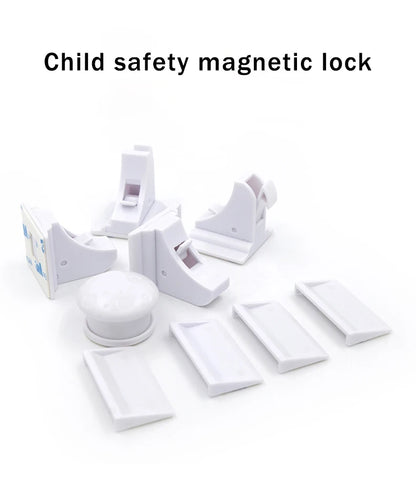 Magnetic Child Safety Lock Limiter Children Protection Baby Safety Lock Invisible Lock Kids Security Drawer Latch Cabinet Door