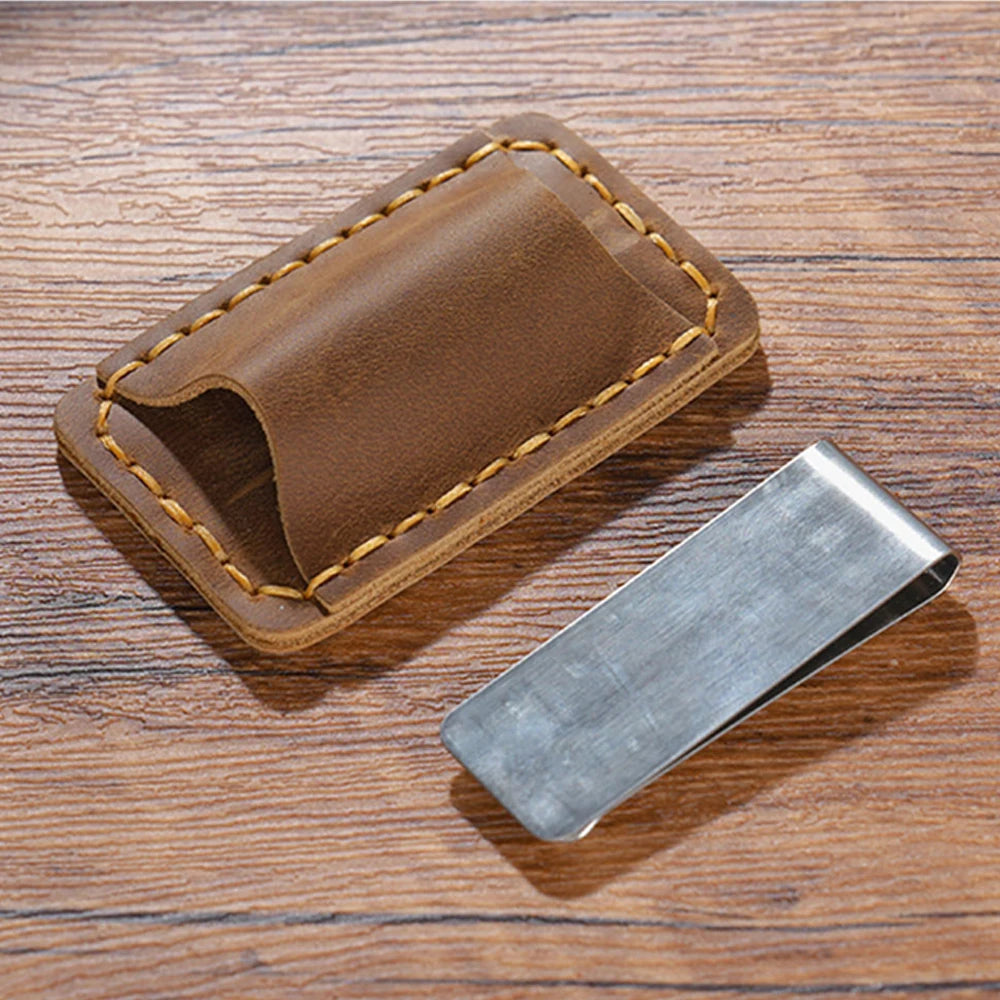 Leather Notebook Pen Holder with Clip Bookmark Book Accessories Convenient Portable Travel Supplies Office School Stationery