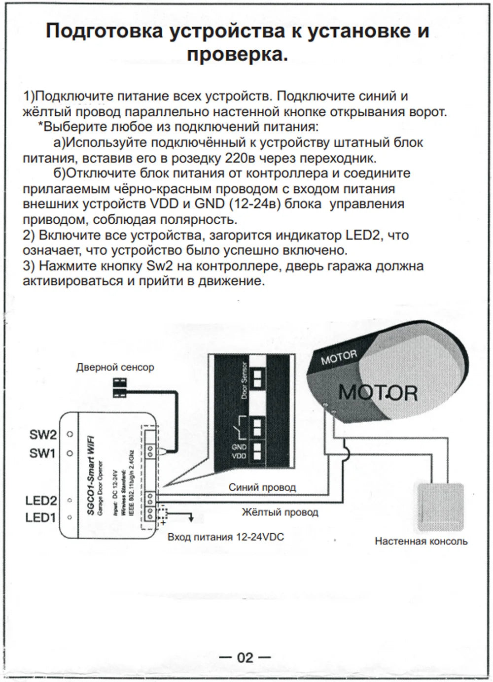 SGC01 WiFi Switch Smart Garage Door Opener Controller 24V Work With Xhouse APP Control by Phone for Swing Sliding Gate Opener