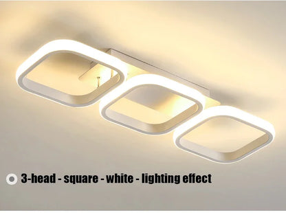 LED Ceiling Light 3 colors Modern Round Square-shaped For Hallway Bedroom Checkroom Living Room Restaurant Staircase Lighting