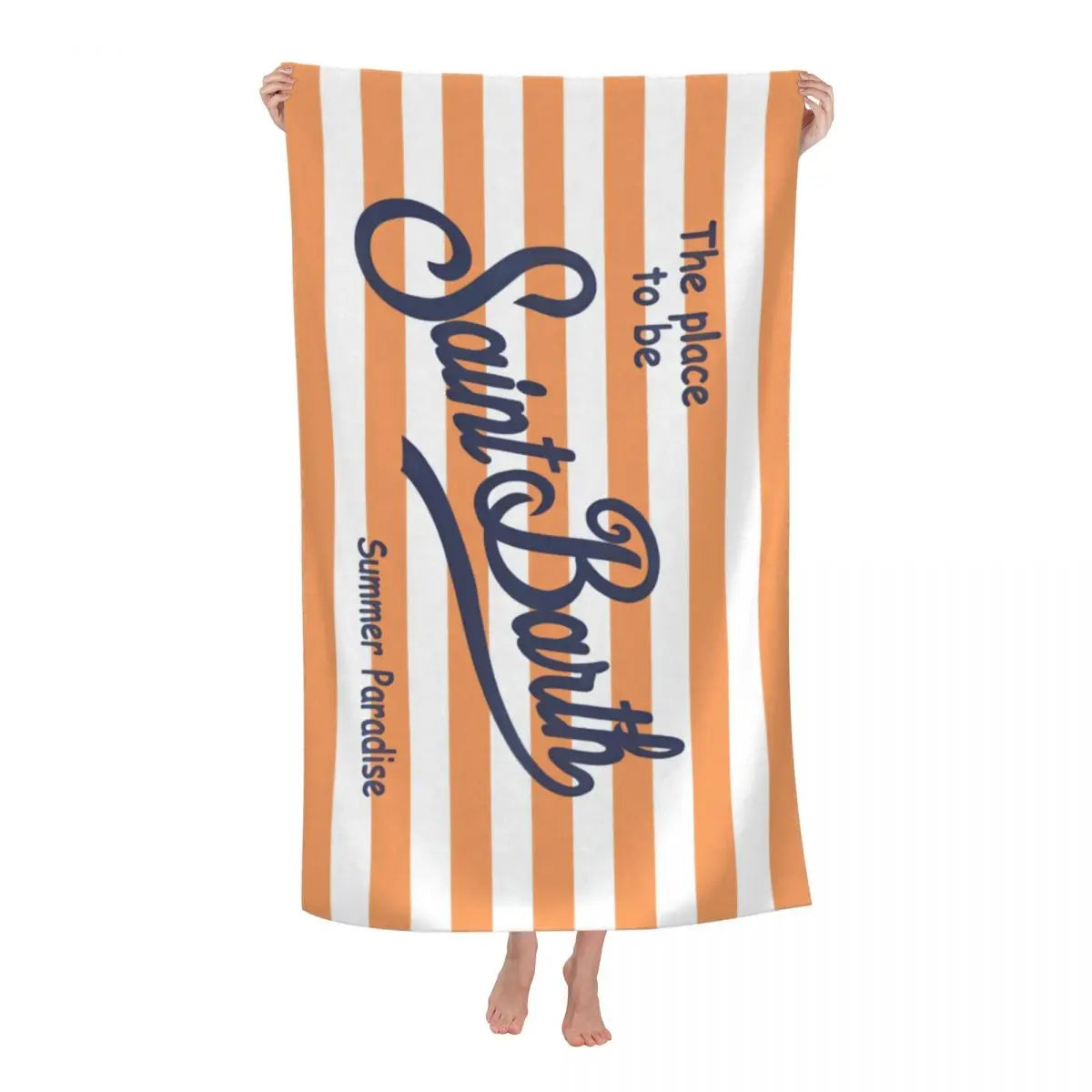 S-Saint B-Barth Beach Towel for Adults – Soft, Absorbent, and Lightweight for Travel