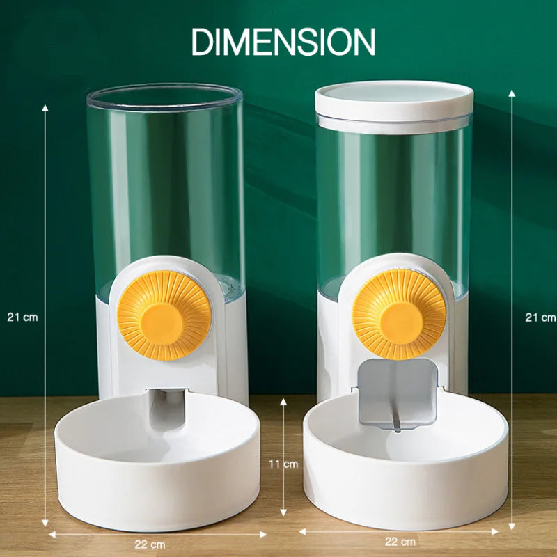 Automatic Pet Feeder Cage Hanging Bowl Water Bottle Food Container Dispenser For Puppy Cats Rabbit Birds Pet Feeding Product