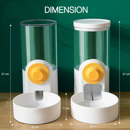Automatic Pet Feeder Cage Hanging Bowl Water Bottle Food Container Dispenser For Puppy Cats Rabbit Birds Pet Feeding Product
