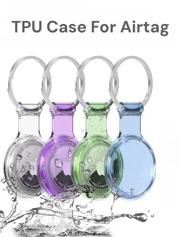 Soft Case for Apple Airtag Waterproof Anti-lost Keychain Holder Keys Tracker Protective Full Cover