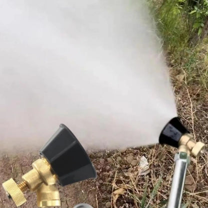 1PCS Brass/Alloy Nozzle Agricultural Atomization Adjustable Nozzle Black Whirlwind Agricultural sprinkler Head Garden Tool