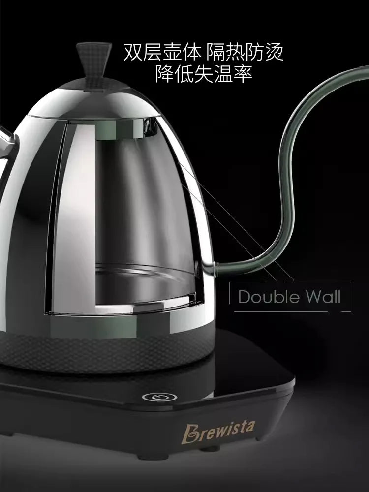Brewista- Coffee Kettle, Intelligent Gooseneck, Insulated, Variable Pour Over, Coffee Water Pot, Bluetooth, 600ml, 220V