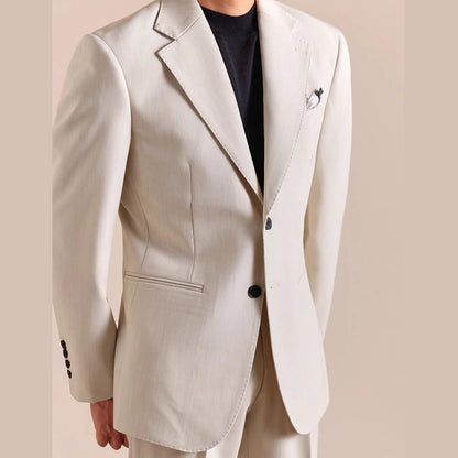 Designer Suit Two Piece Wedding Party Suit Groom Banquet Men Suit Italian Vintage Single Breasted Slim Fit Costume Homme Mariage