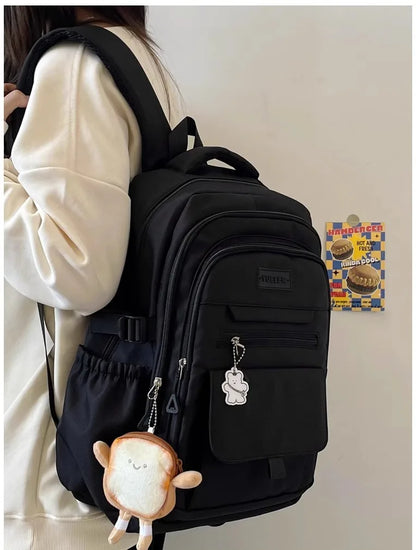 Japanese style Junior High School Large Capacity Backpack High School Student school bags Simple and Versatile Laptop Backpacks