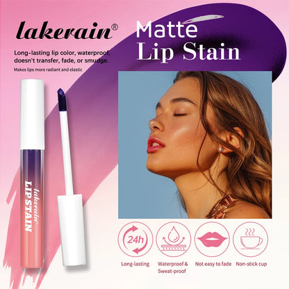 Lip Stain Peel Off and Reveal Long Lasting Waterproof Pink Lip Tint Transfer Proof Natural Lip Stain